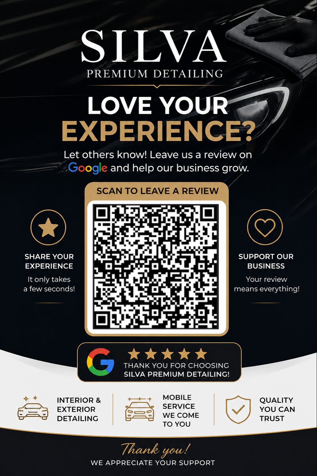 Código QR para reseña en Google